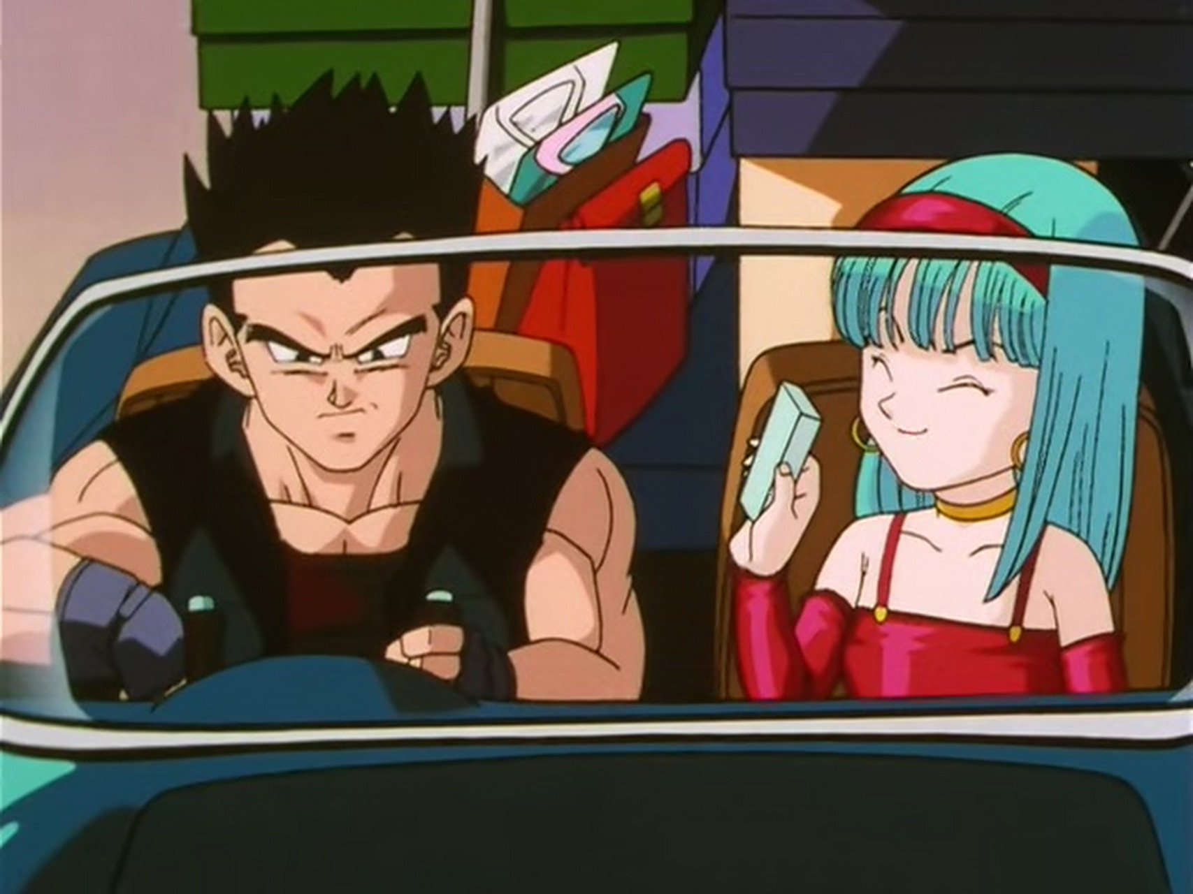 龙珠# #动漫# #二次元# 龙珠里的开车画面