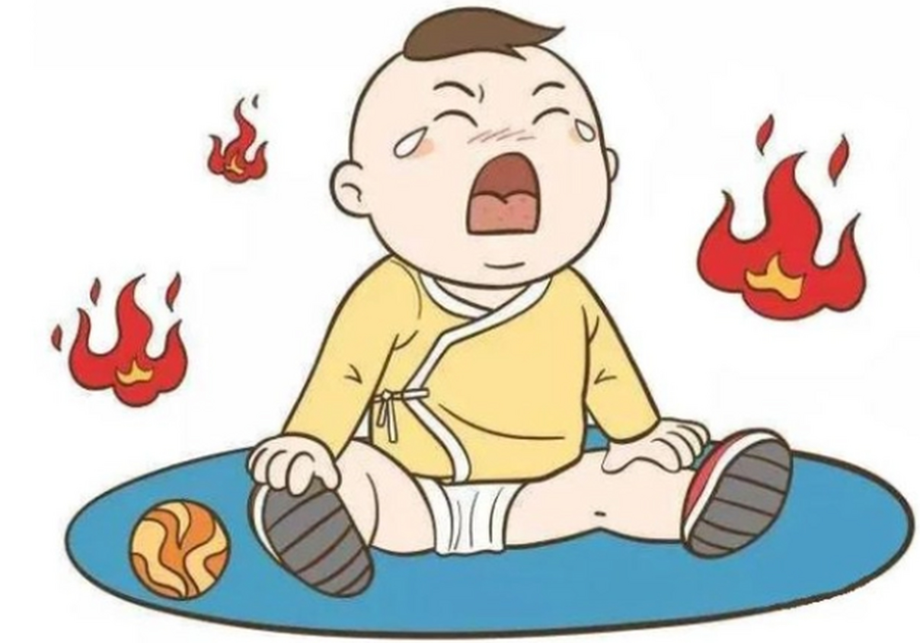 此外,宝宝的体质也与遗传有关,如果父母或祖辈有上火的体质,宝宝也