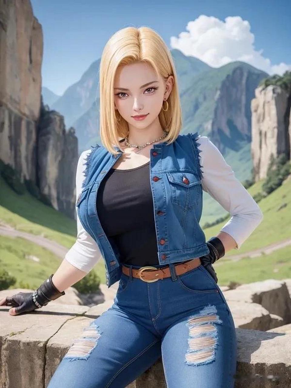 ai生成的人造人18号 不知道如何评价,感觉不像 但就是能认出来是谁