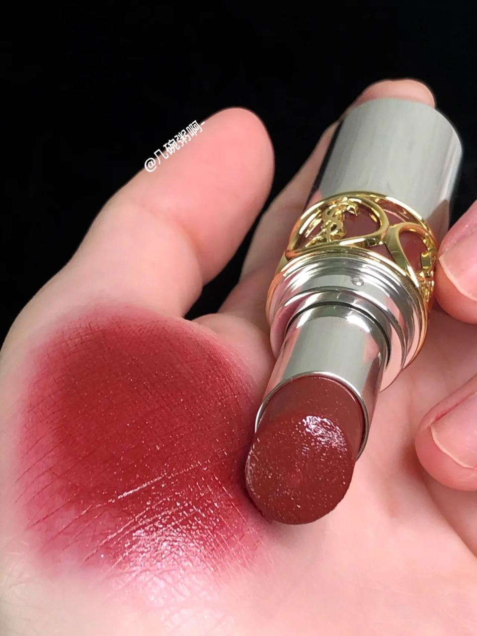 ysl新品星星圆管糯甜豆沙巧克力棕～了不得!