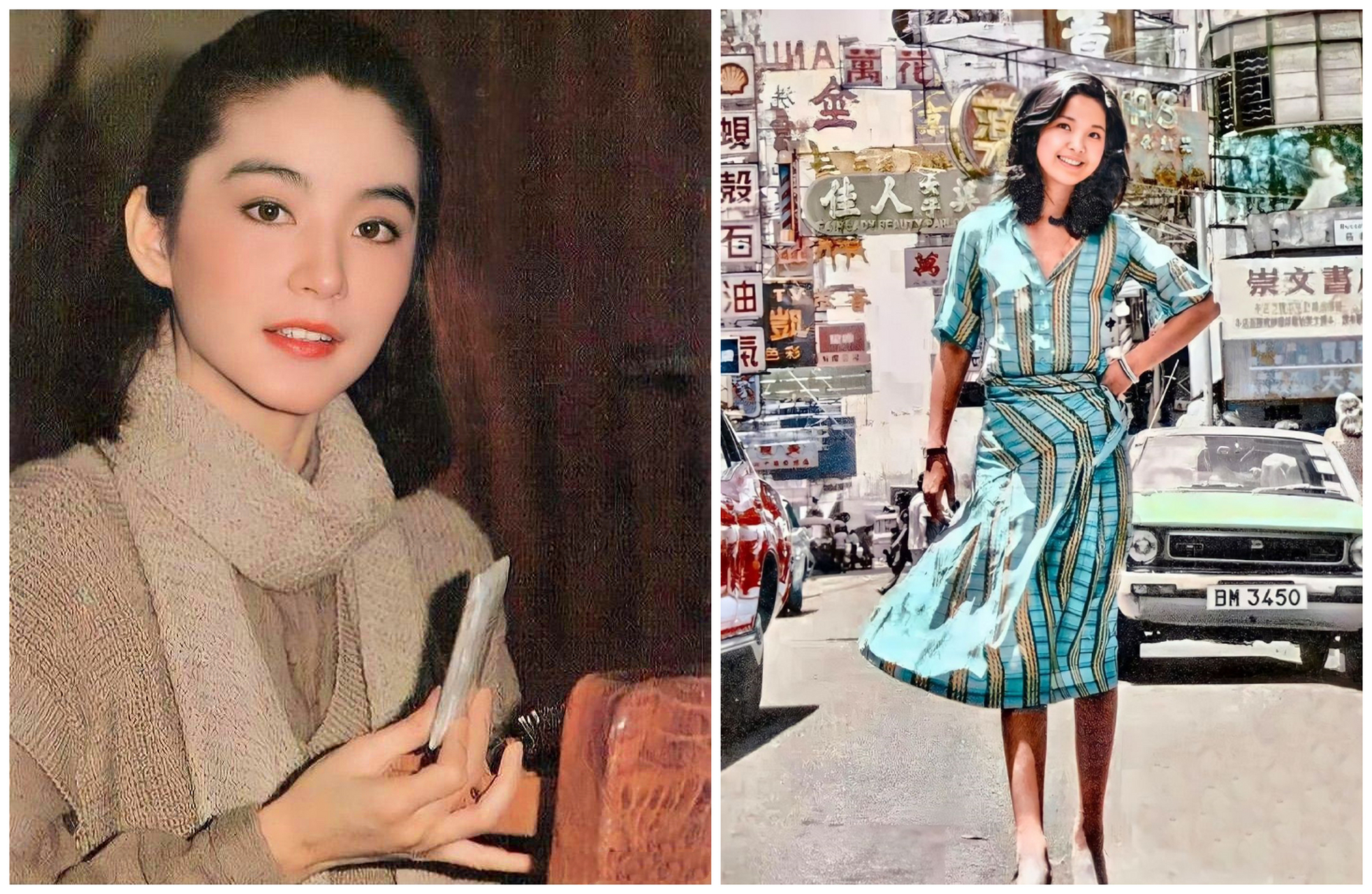 1977年,林青霞与邓丽君, 没看错!这是42年前的"梦中情人"!