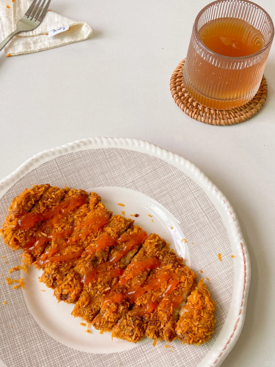 减脂又健康 没有烤箱的也可以用空气炸锅 在家吃鸡排别提多快乐啦