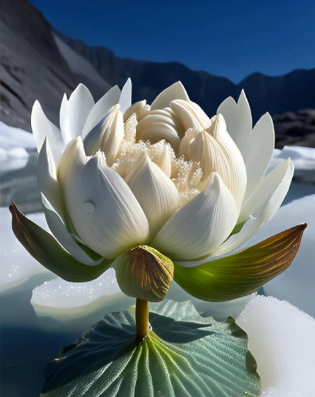 这就是天山上的雪莲花啊?看着冰清玉洁,见着吉祥如意,好运连连!