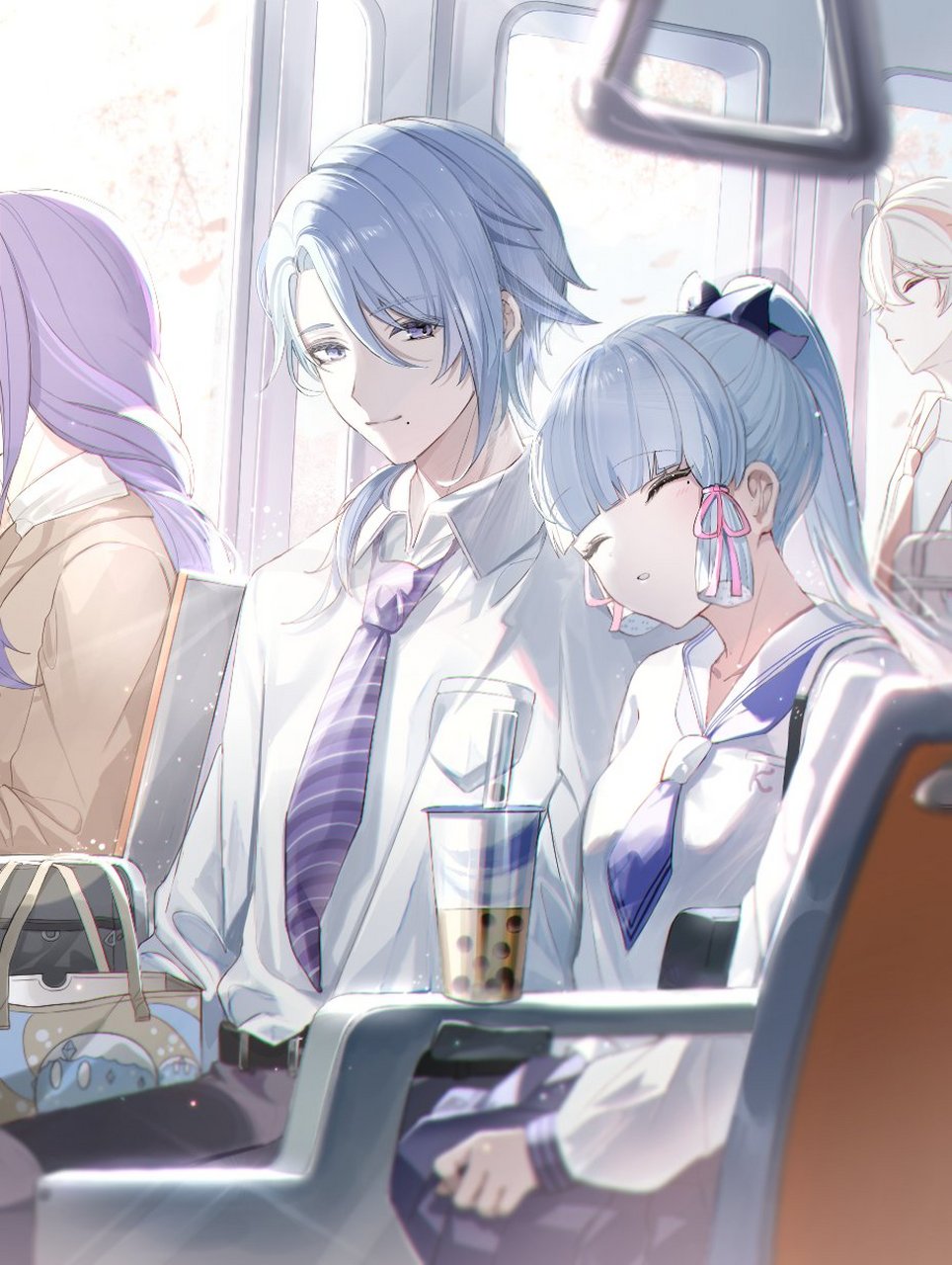 上学路上的神里兄妹 画师:3036323932