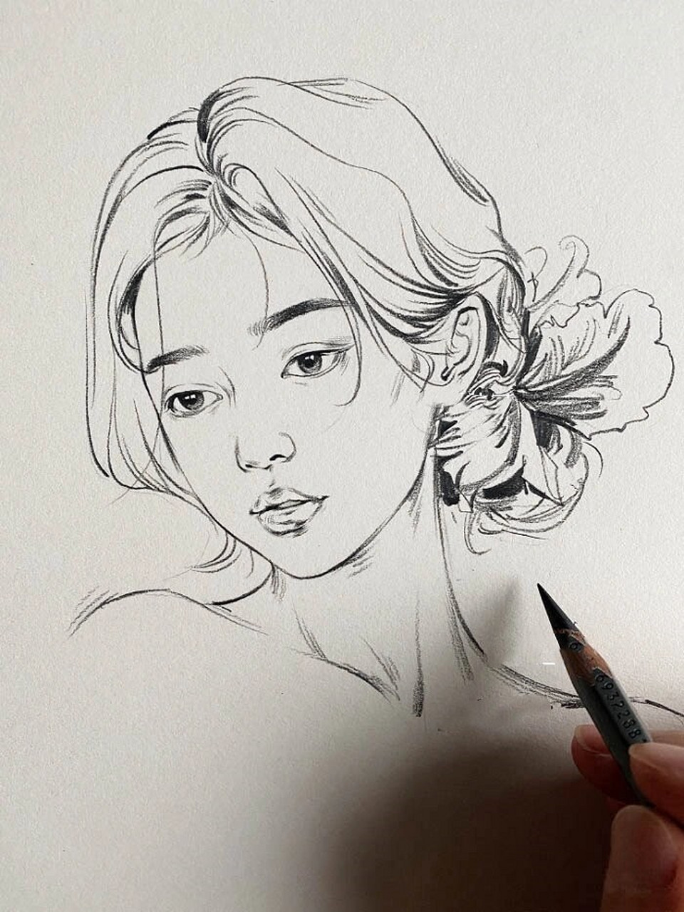 画画的日常女生手绘小头像  在这个小小的手绘速写合集中,有几张女生