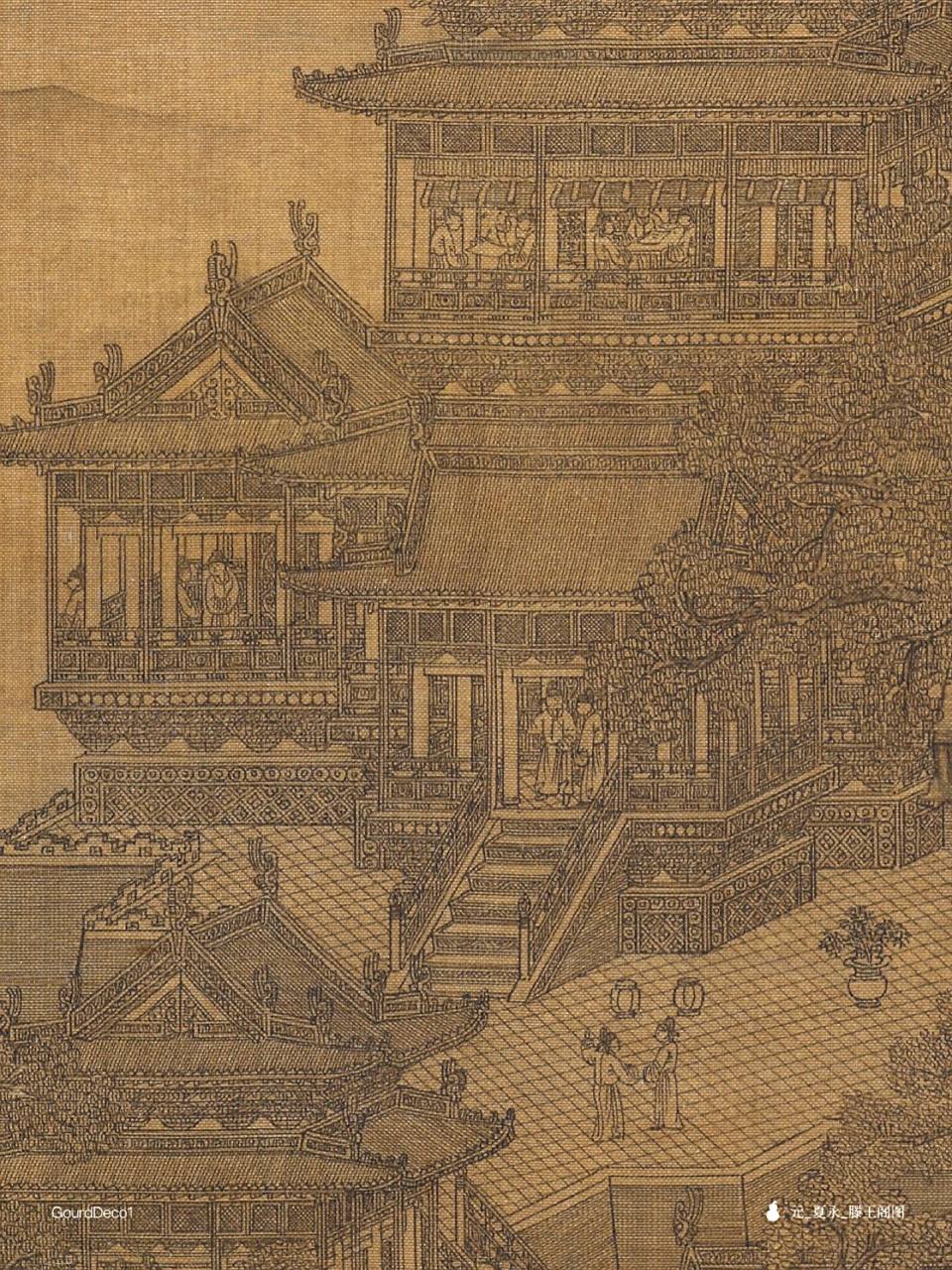 国画分享95|界画大师夏永的滕王阁