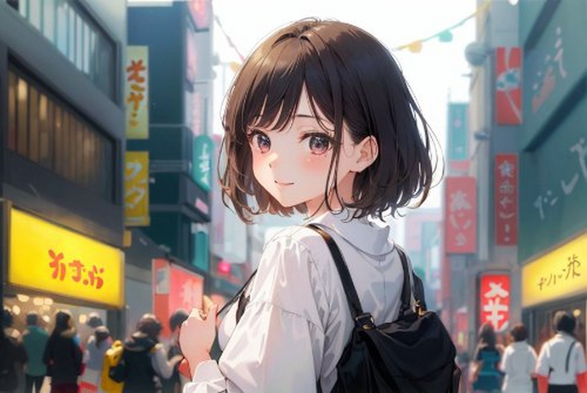 青春无敌美少女动漫壁纸美图分享,银发美少女,金发美少女,黑发短发