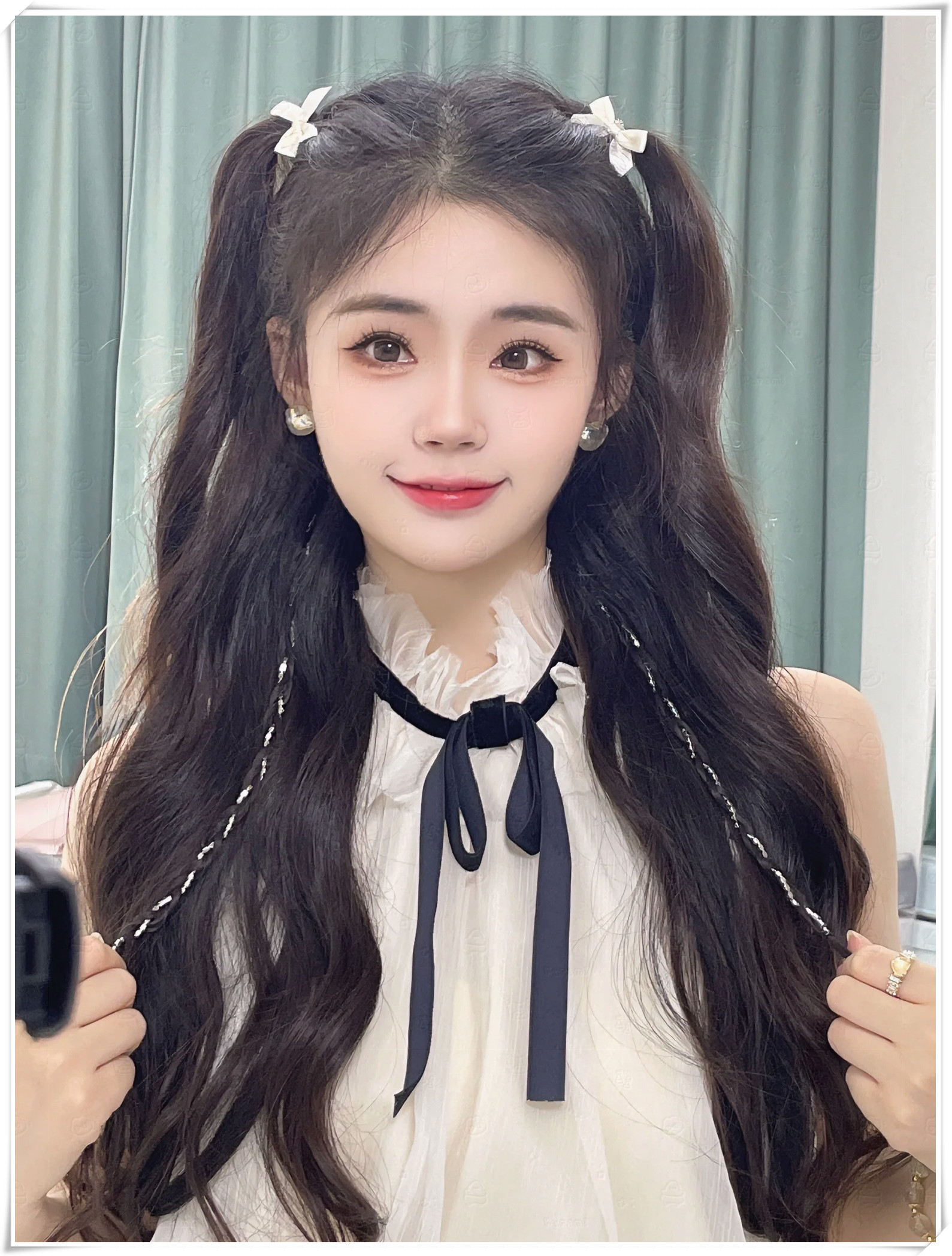 披发怎么弄好看18岁大学生发型女孩甜美公主头披肩长发公主仙女发型