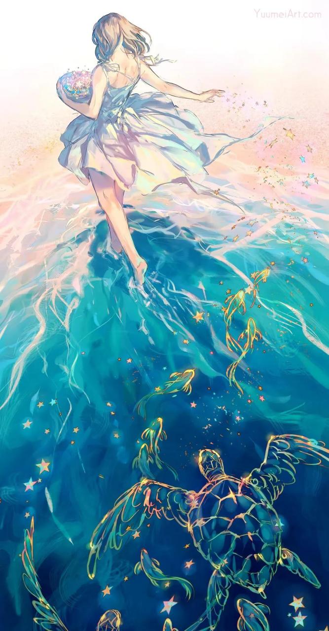 gif创作人# 插画美图 画师:yuumei(yuu) [大笑] 唯美,梦幻,独特,诬鞍