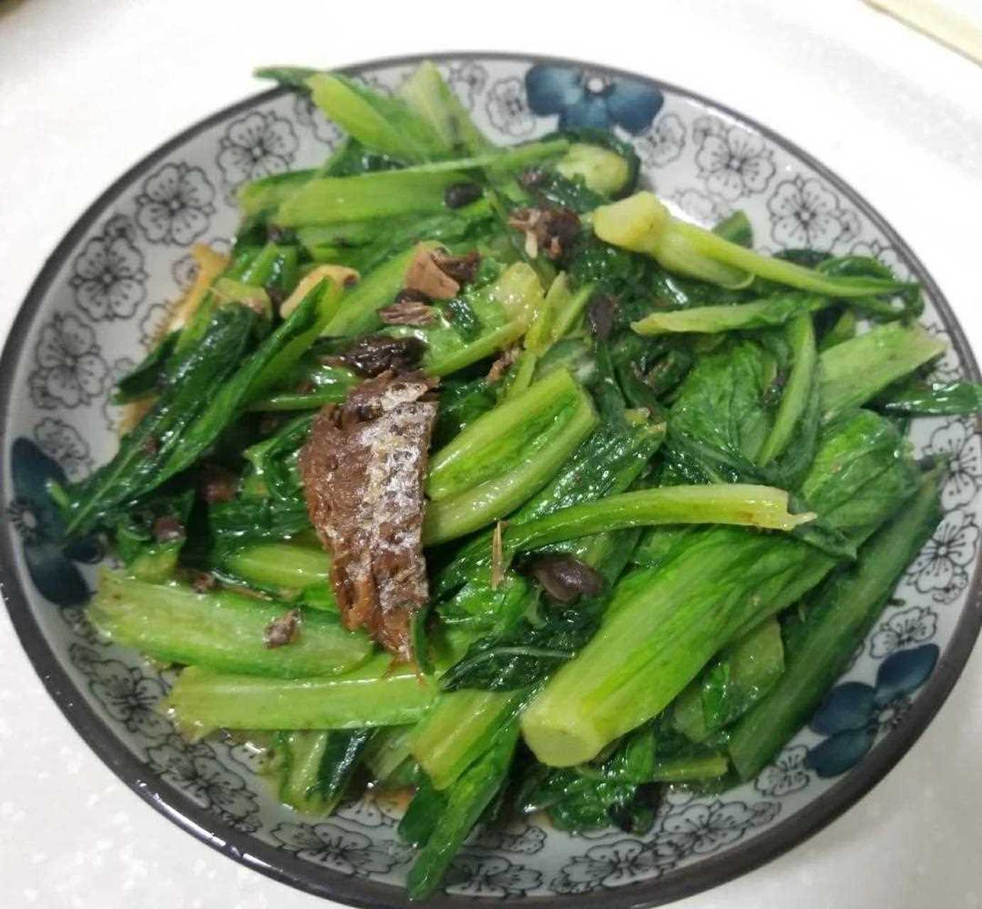 豆豉鲮鱼 生菜图片