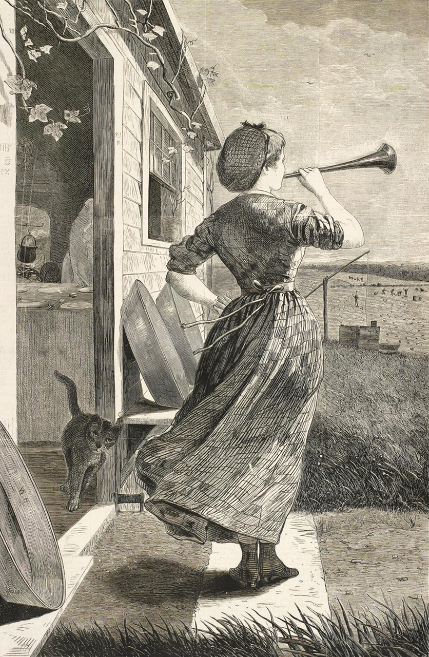 温斯洛·霍默以人物和海景为主要绘画题材,并以海景画著称于世,其艺术