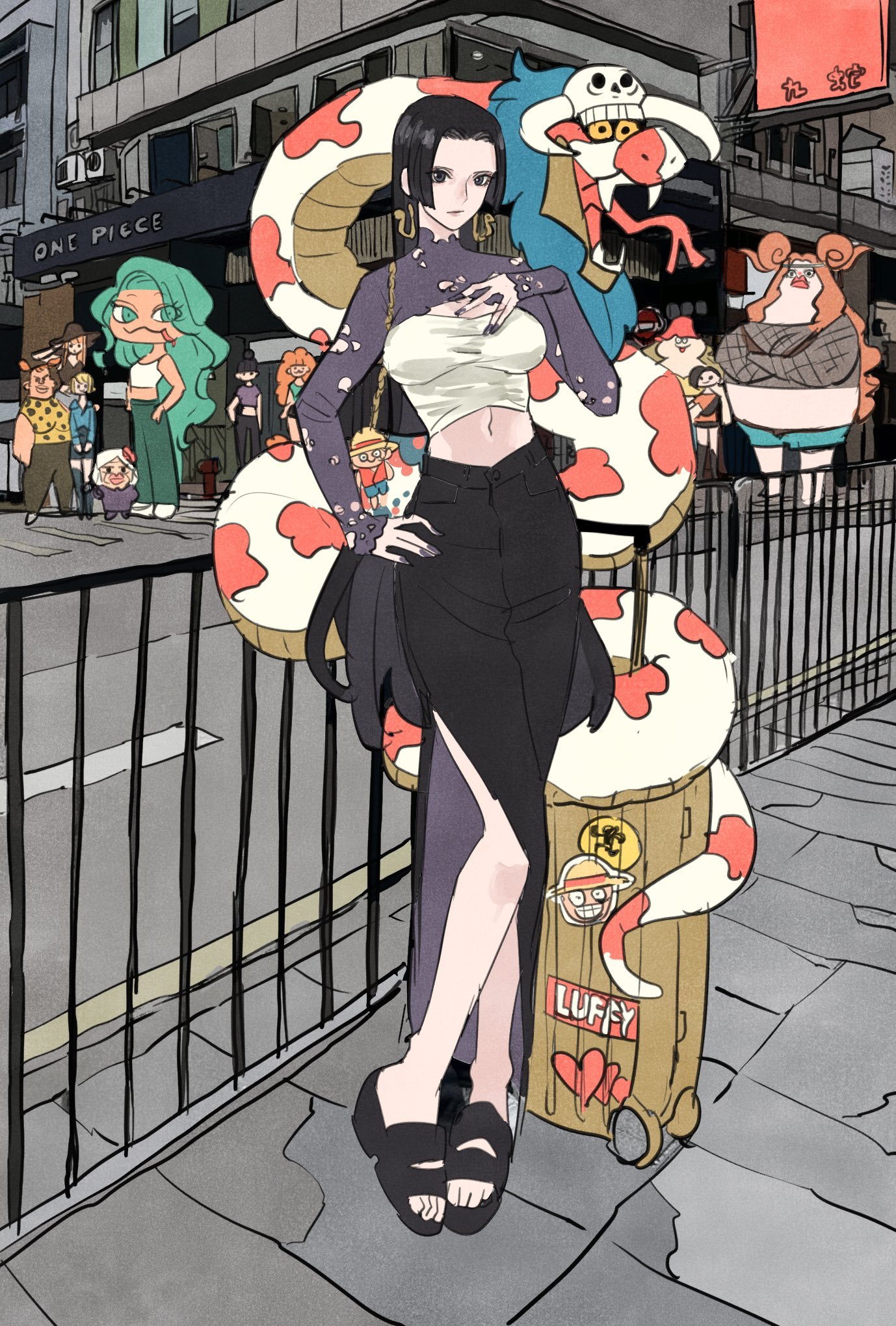 海贼王 画师タケウチ リョースケ新画作女帝汉库克