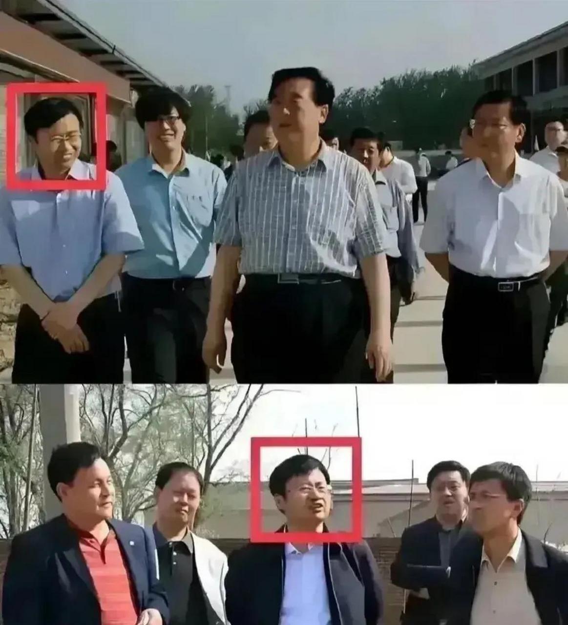 某地领导,据说是位副市长,在陪同上级领导来视察时,缩头缩脑,一脸谄媚