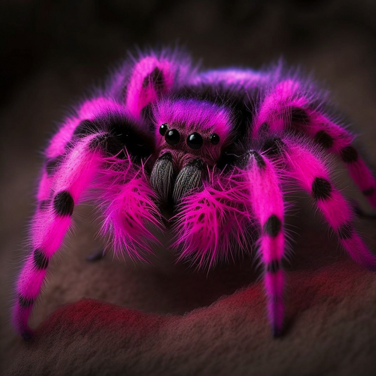 生物研究|夜晚会发光的粉色蜘蛛!