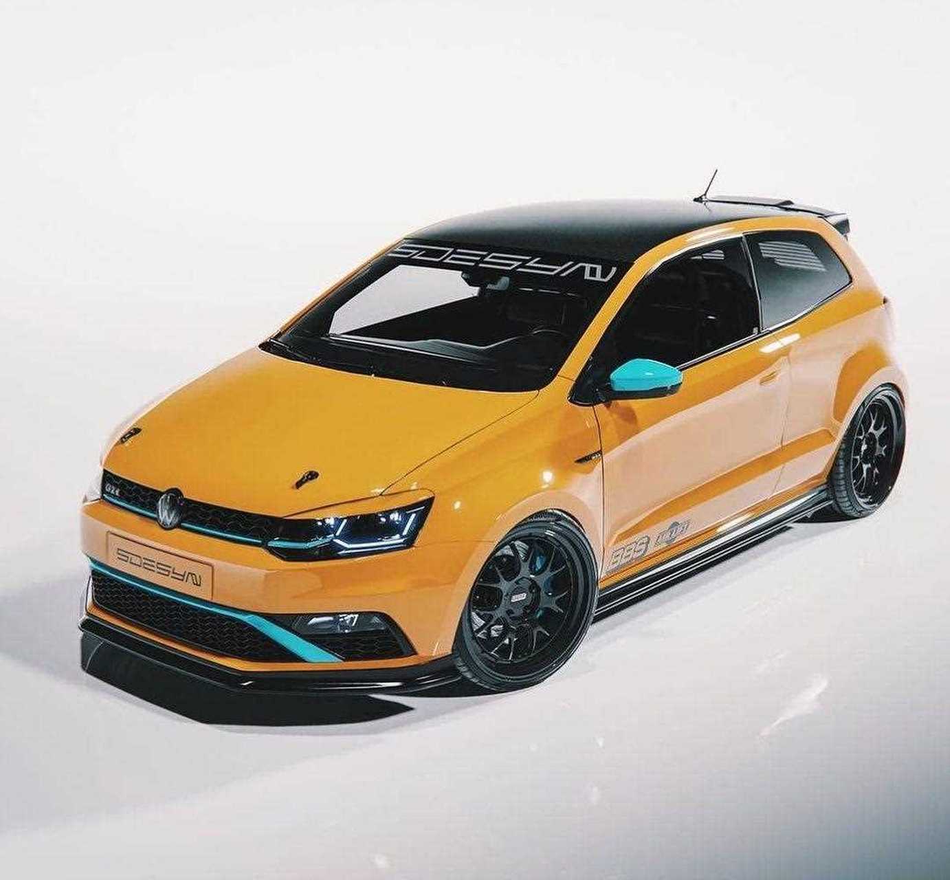 全新大众polo gti,这是双门版本,在外观上采用了更加拉风的设计,有点