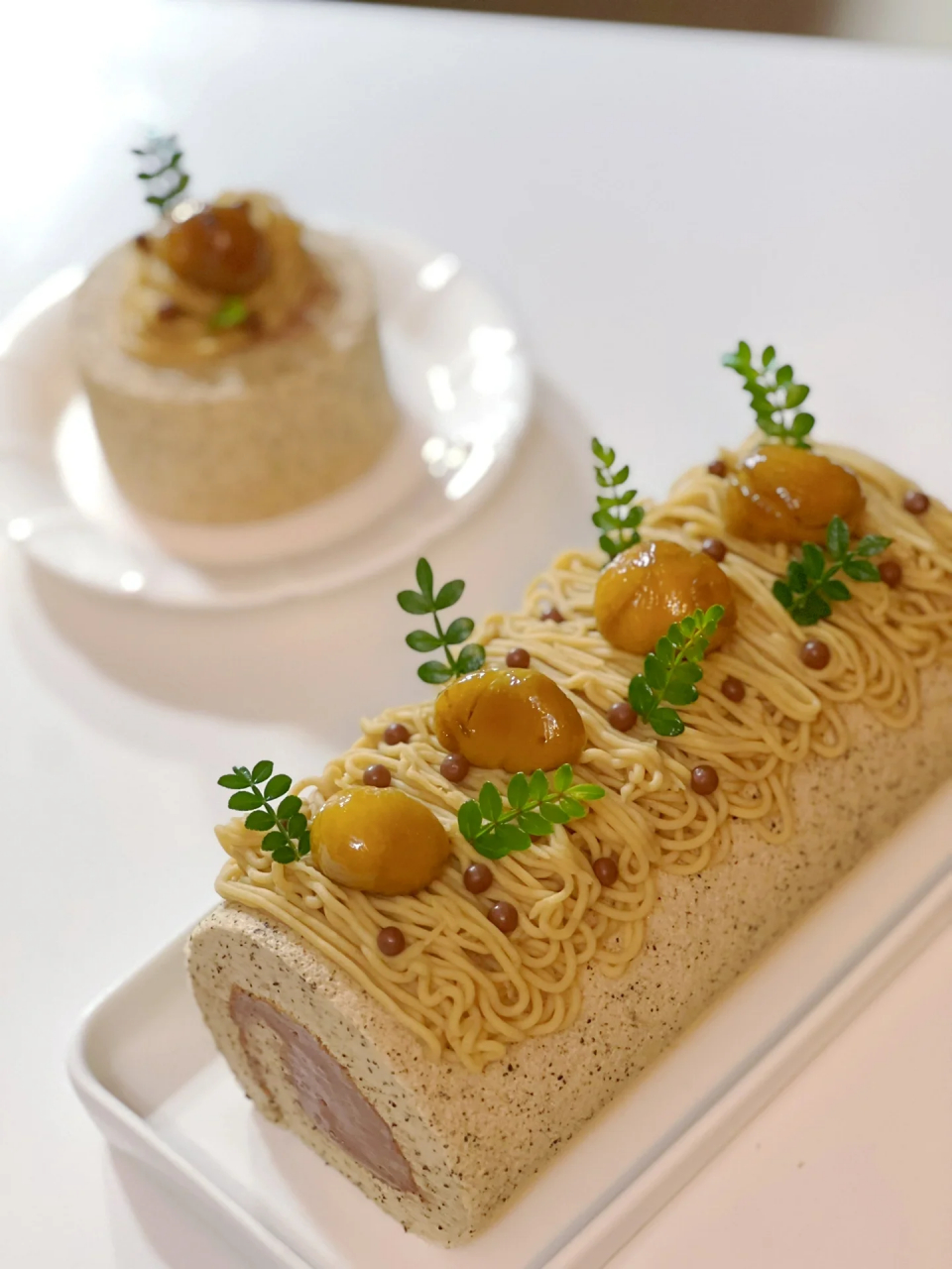 蒙布朗伯爵红茶蛋糕卷  安利一款超级美味的甜品蒙布朗伯爵红茶蛋糕卷