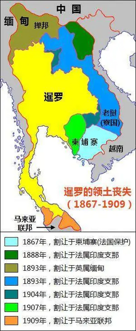泰国,国土面积最大时为112万平方千米,还是非常大的