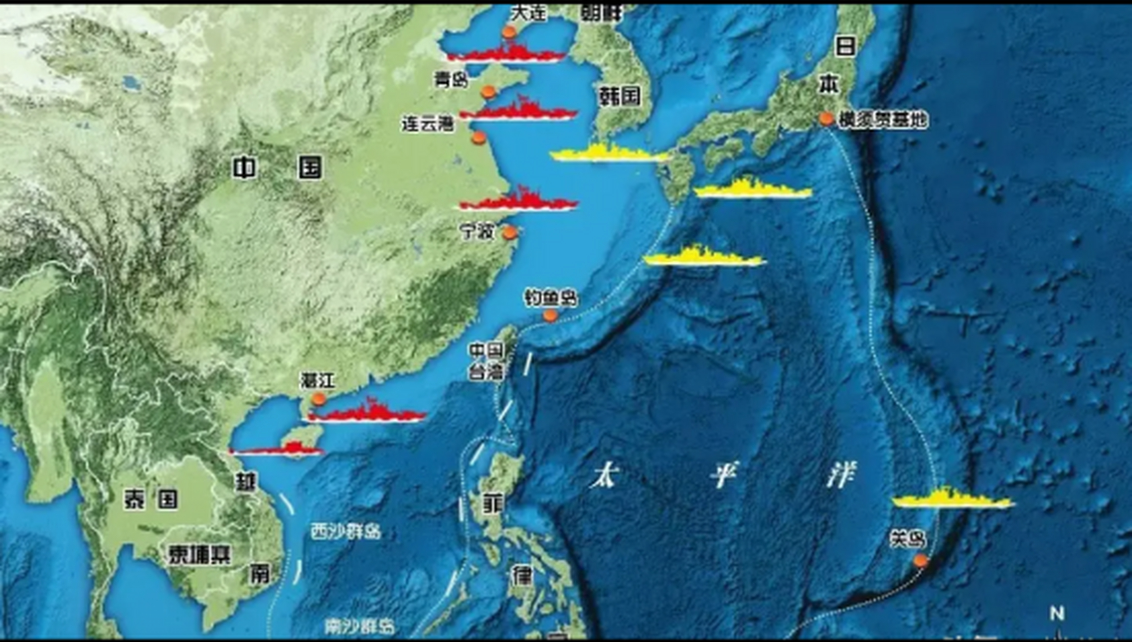 美国在韩国的驻军:30000 美国在日本的驻军:60000 美