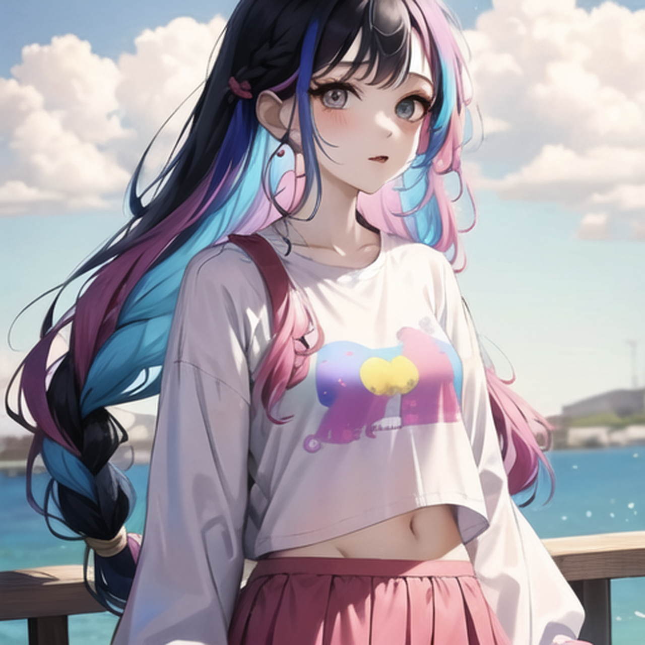 ai绘画,彩虹精神小妹分享.#ai绘画# #ai美少女# #精神小妹