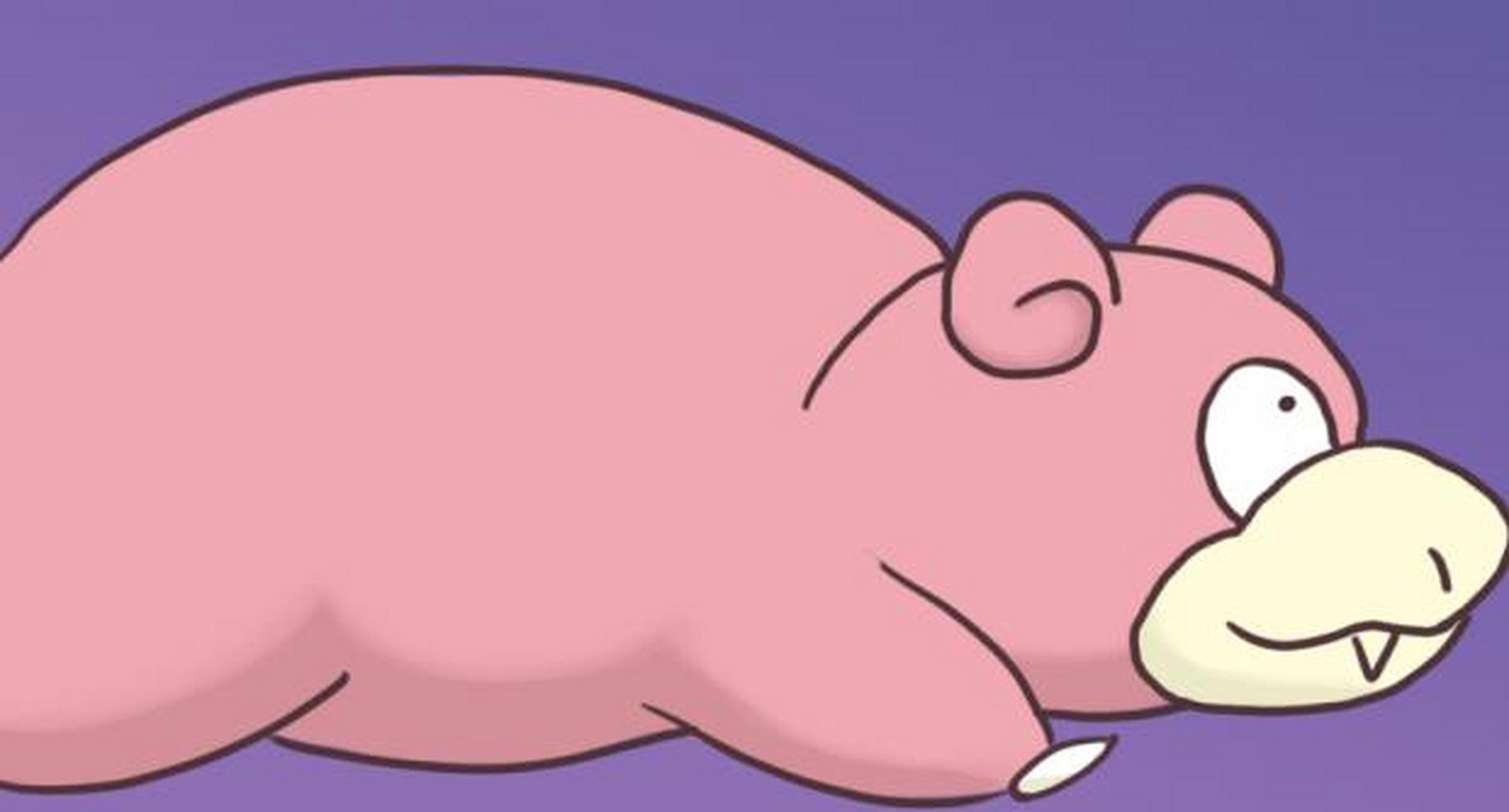 第二步,画出呆呆兽的牙齿的鼻孔,给它添加上一只呆呆的眼睛,眼球部分