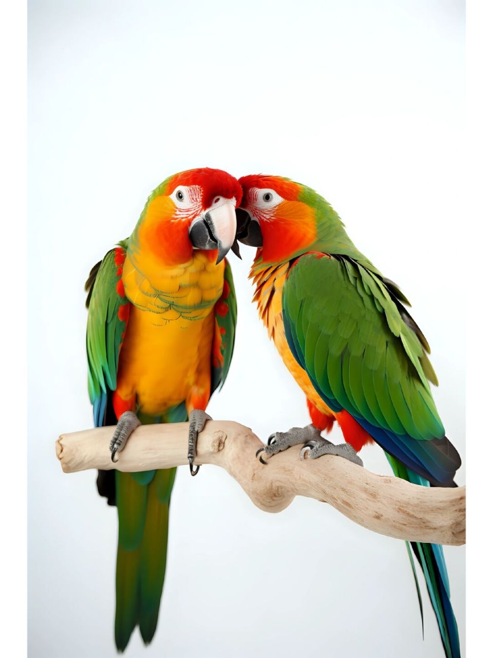 听说有一位美术生竟然挑战了一只五彩鹦鹉!