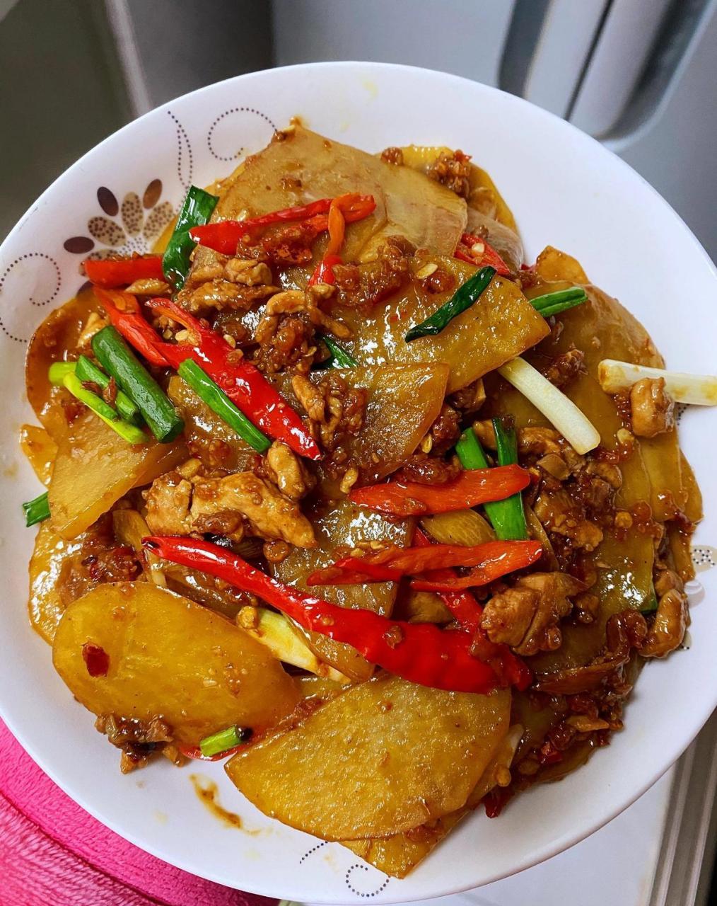 土豆丝肉片图片