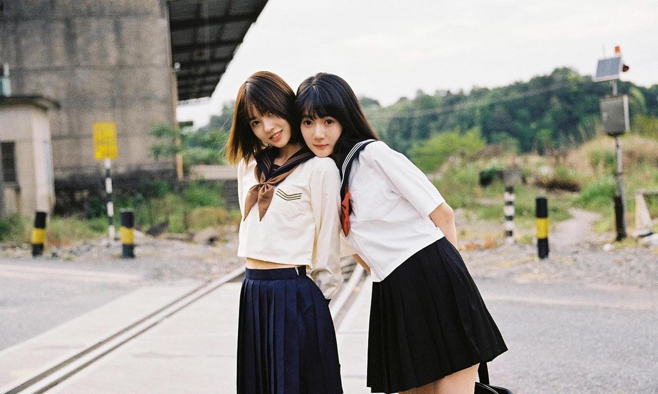 清新甜美的日系jk风格少女摄影写真