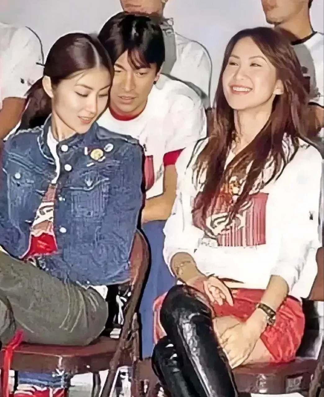 李玟和刘德华,陈慧琳的合影!