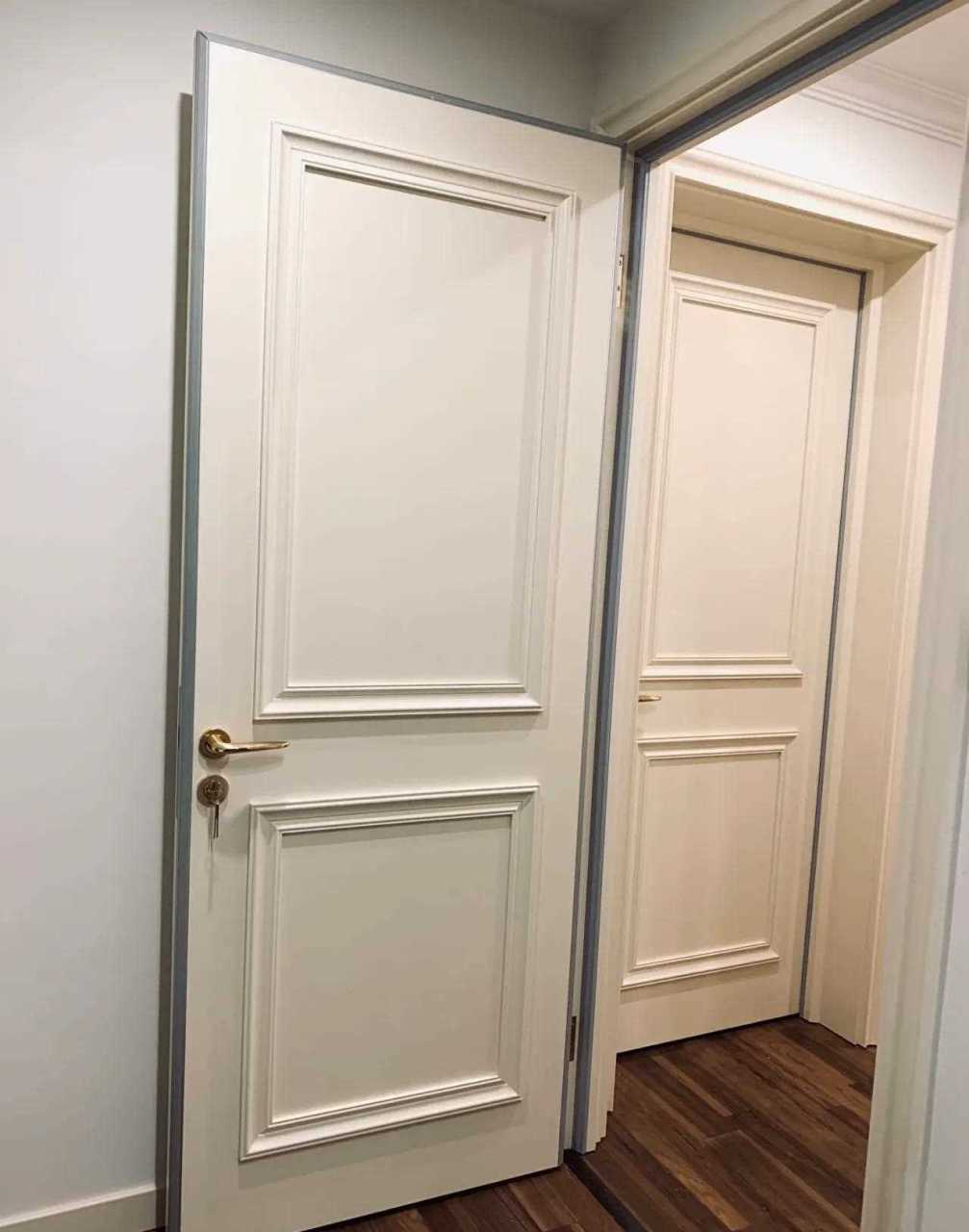 法式静音实木门