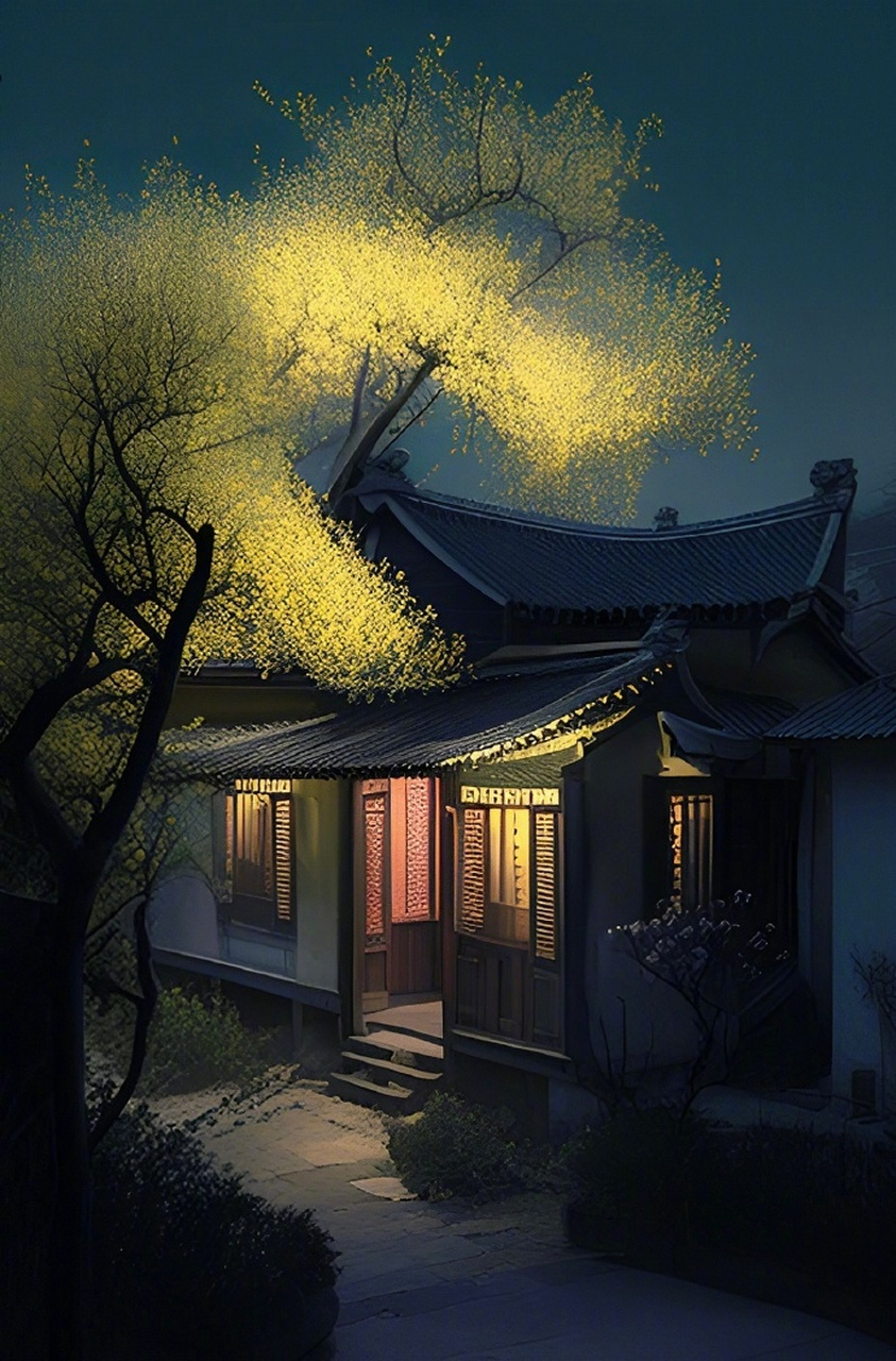 庭院深深深几许,杨柳堆烟,帘幕无重数.