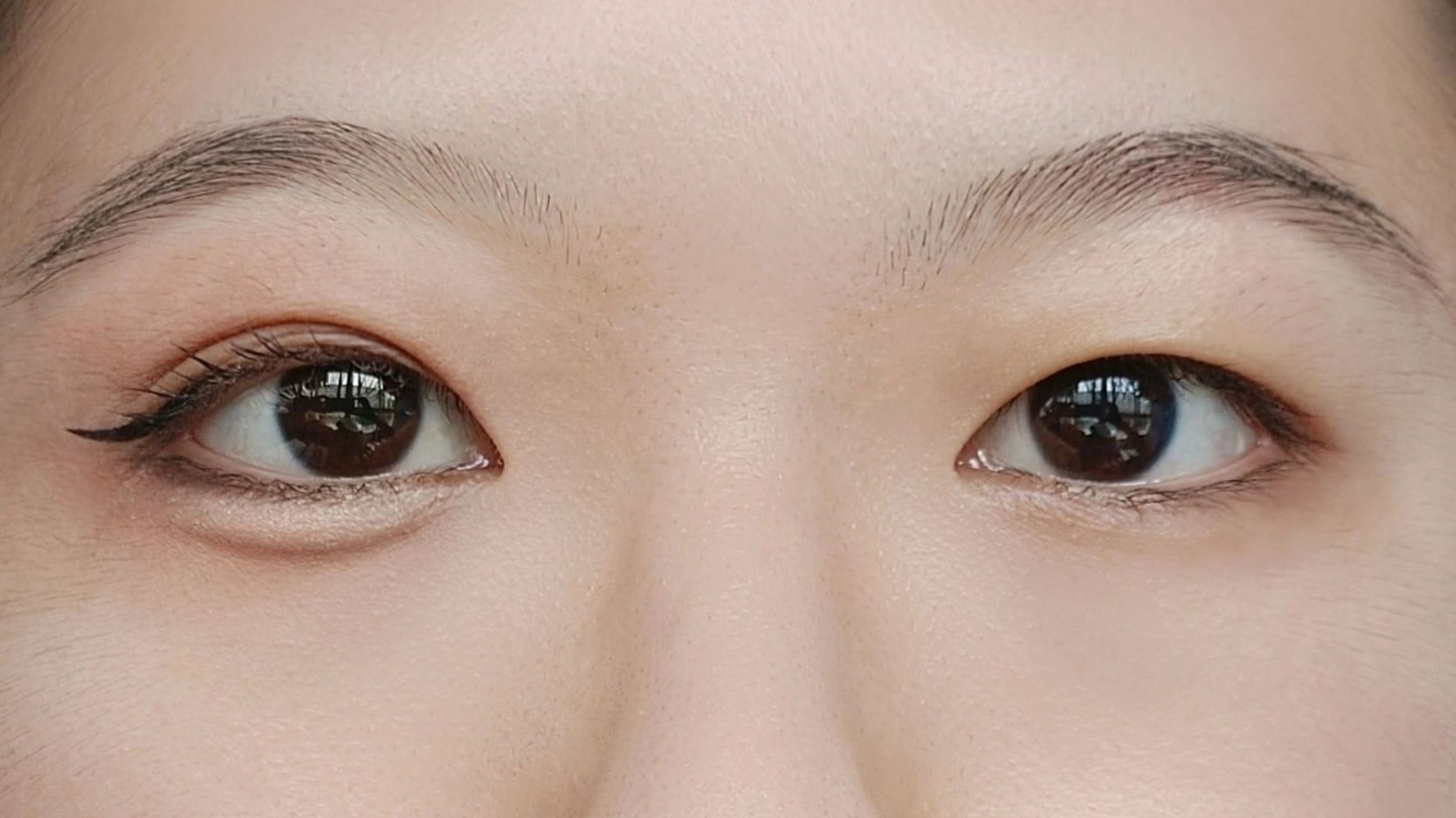 内双肿眼泡日常可以画的韩系嫩妹眼妆 新手教程 粉色眼影大面积铺色