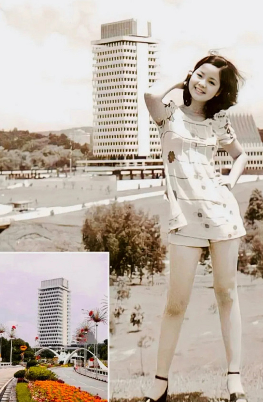 1972年,意大利罗马斗兽场,李小龙和邹文怀,苗可秀的合影,已经有两位