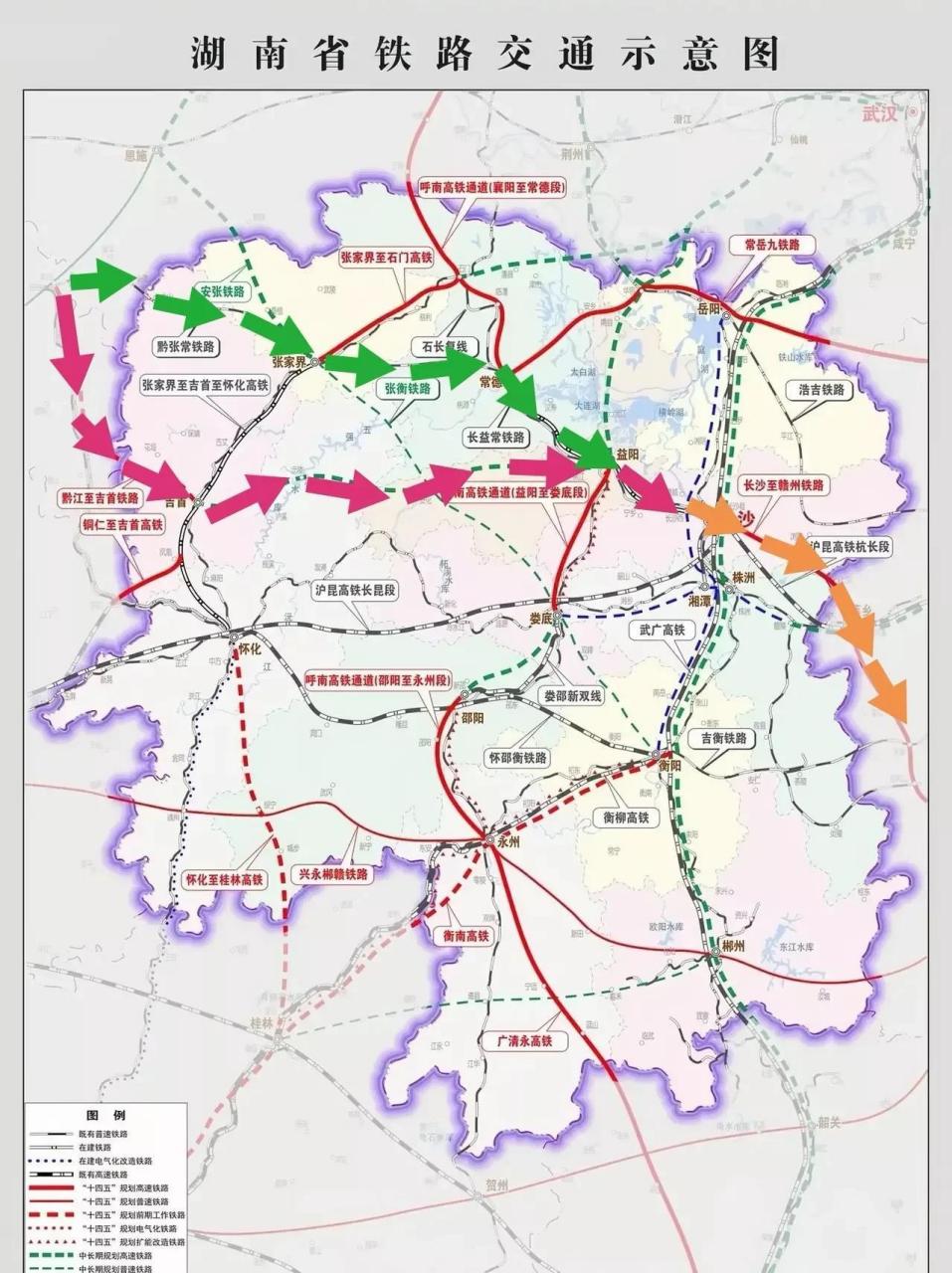 渝长厦高铁湖南段有两条选择路线?