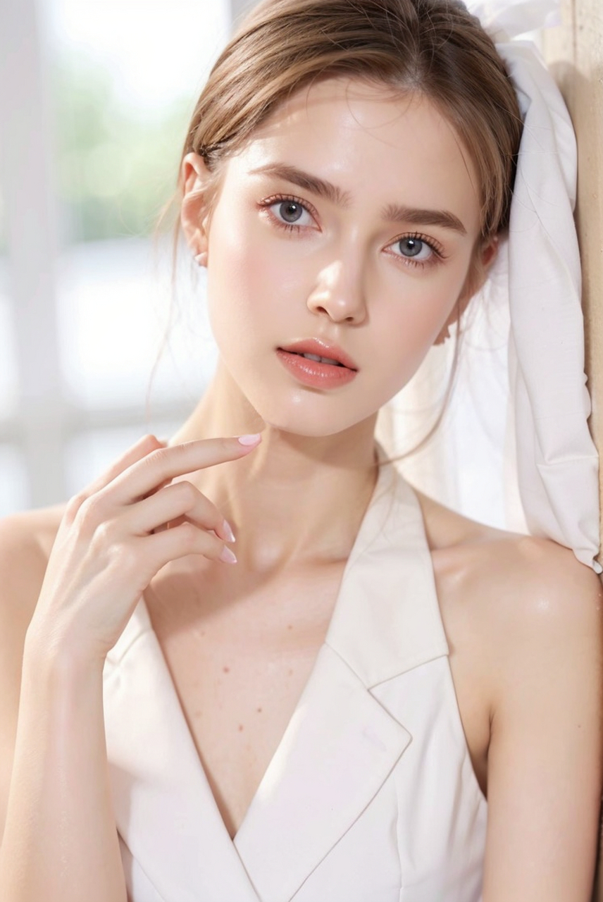 白皙的欧美女神气质时尚写真肖像艺术照#美女# #性感美女# #养眼美女