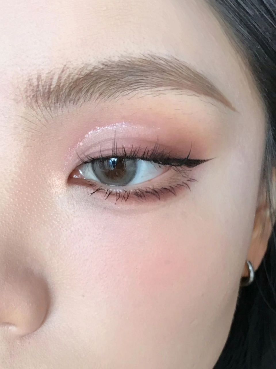 烟熏玫瑰截断式 粉色系截断吼吼看 顺便拍个简易教程 画截断式眼妆就