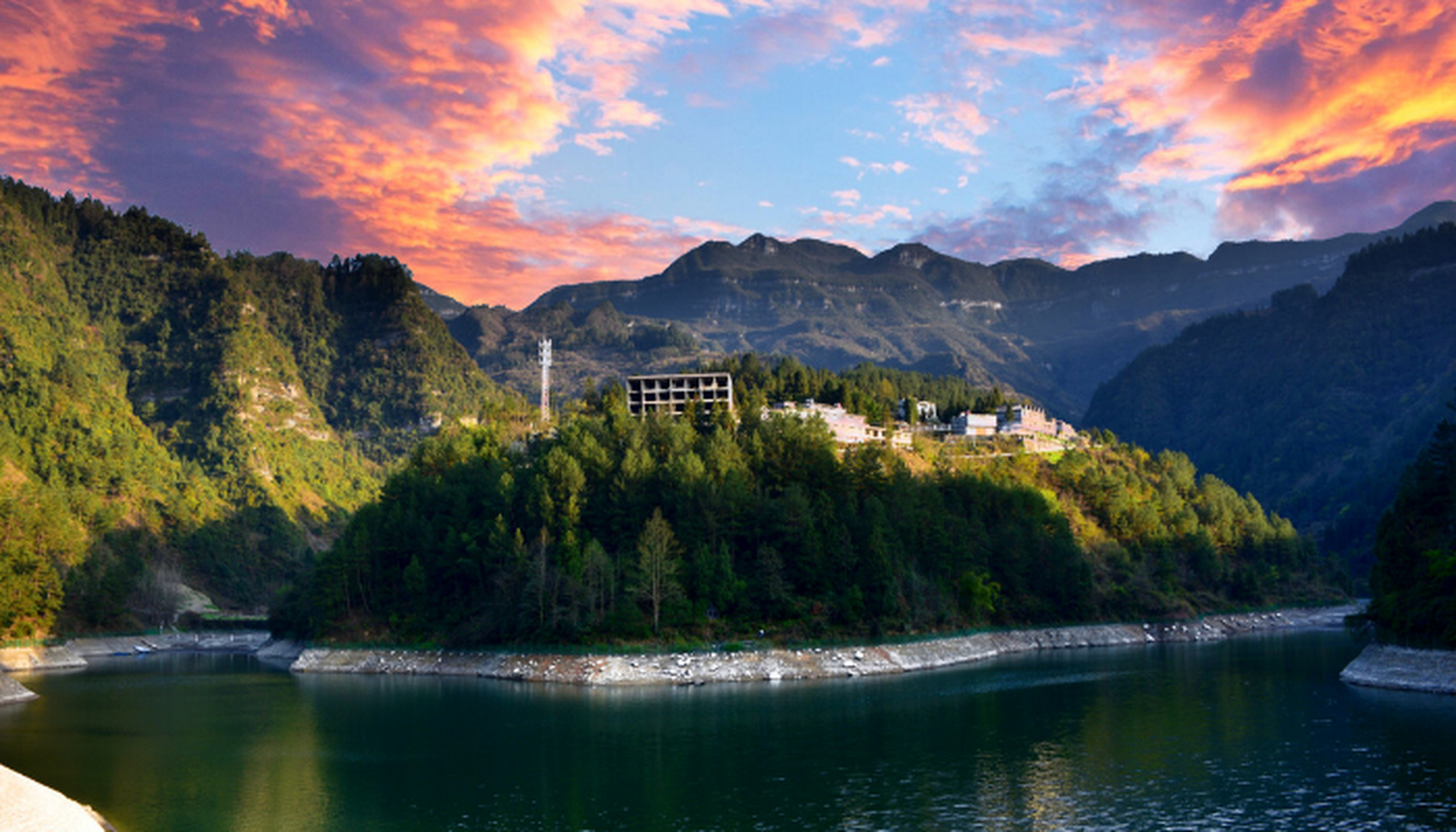 重庆黔江小南海旅游景区 国家地质公园国家水利风景区4a景区,小南海