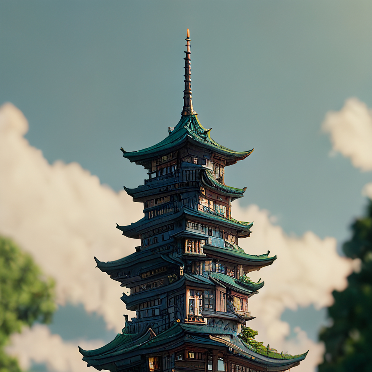 百度ai绘图黑科技#壁纸,微视图,古风绘画,中国风,描绘古诗词,古典美.