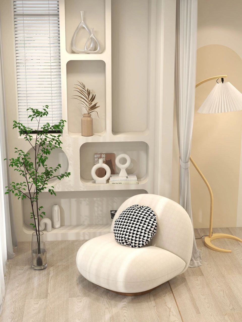 不得不说,闺蜜真的很明智,坚持在阳台上做壁龛,完工效果棒极了!