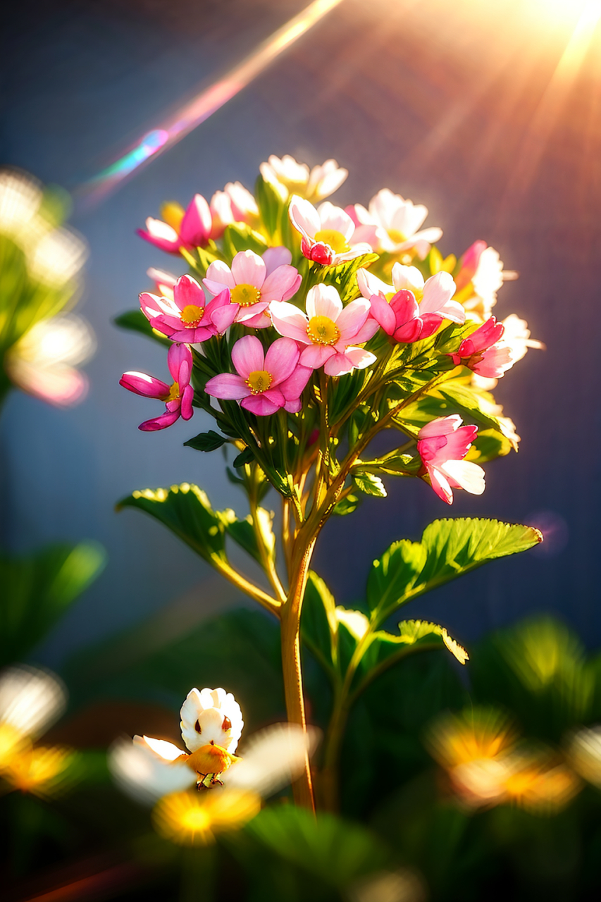 花儿绽放得格外鲜艳,花瓣层层叠叠,散发着迷人的芬芳.