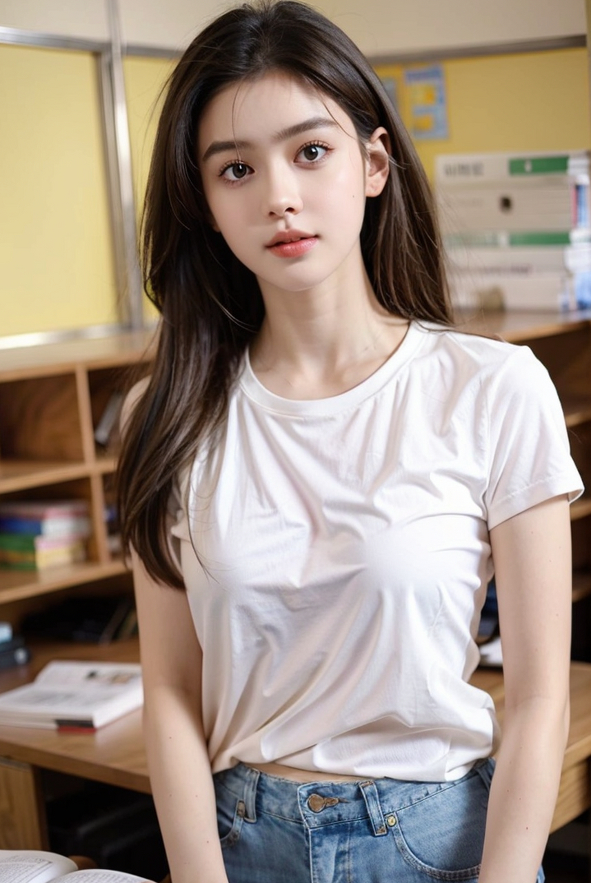 风清纯学生装美少女写真图集,欧美小清新小女生,心中的白月光#美女