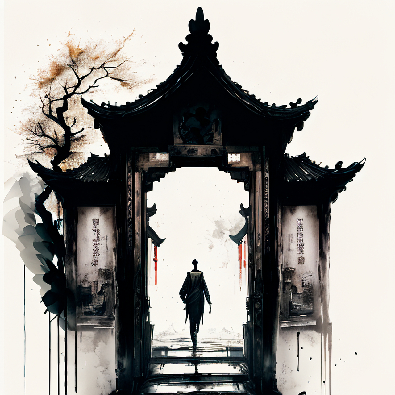 百度ai绘图黑科技#壁纸,微视图,古风绘画,中国风,描绘古诗词,古典 ..