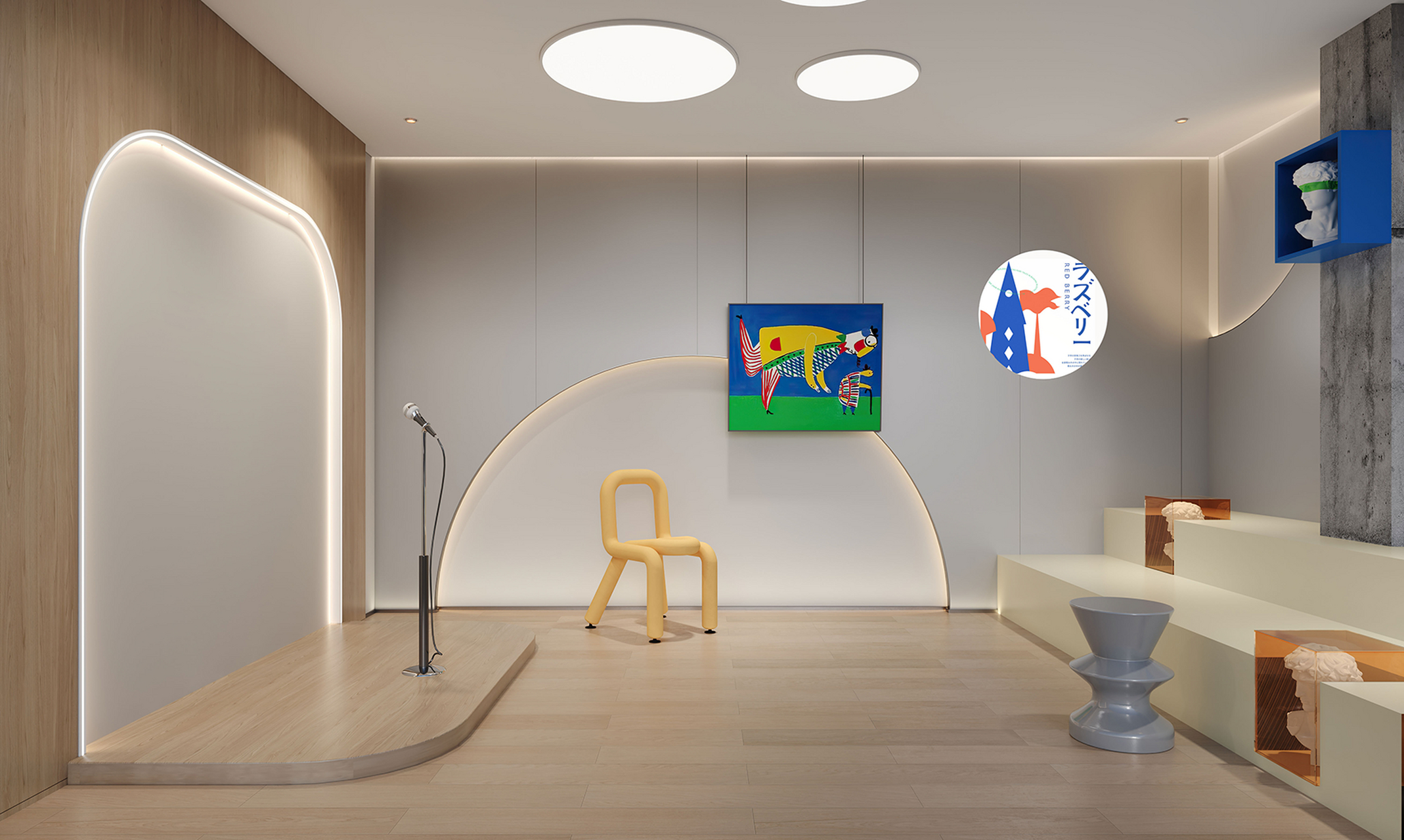 艺术培训机构装修设计要注意展现艺术创造力.