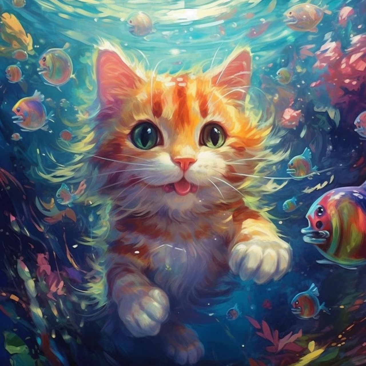 不知道大家是否注意过,小猫咪在水下游泳的时候,它们的双眼会被眼膜