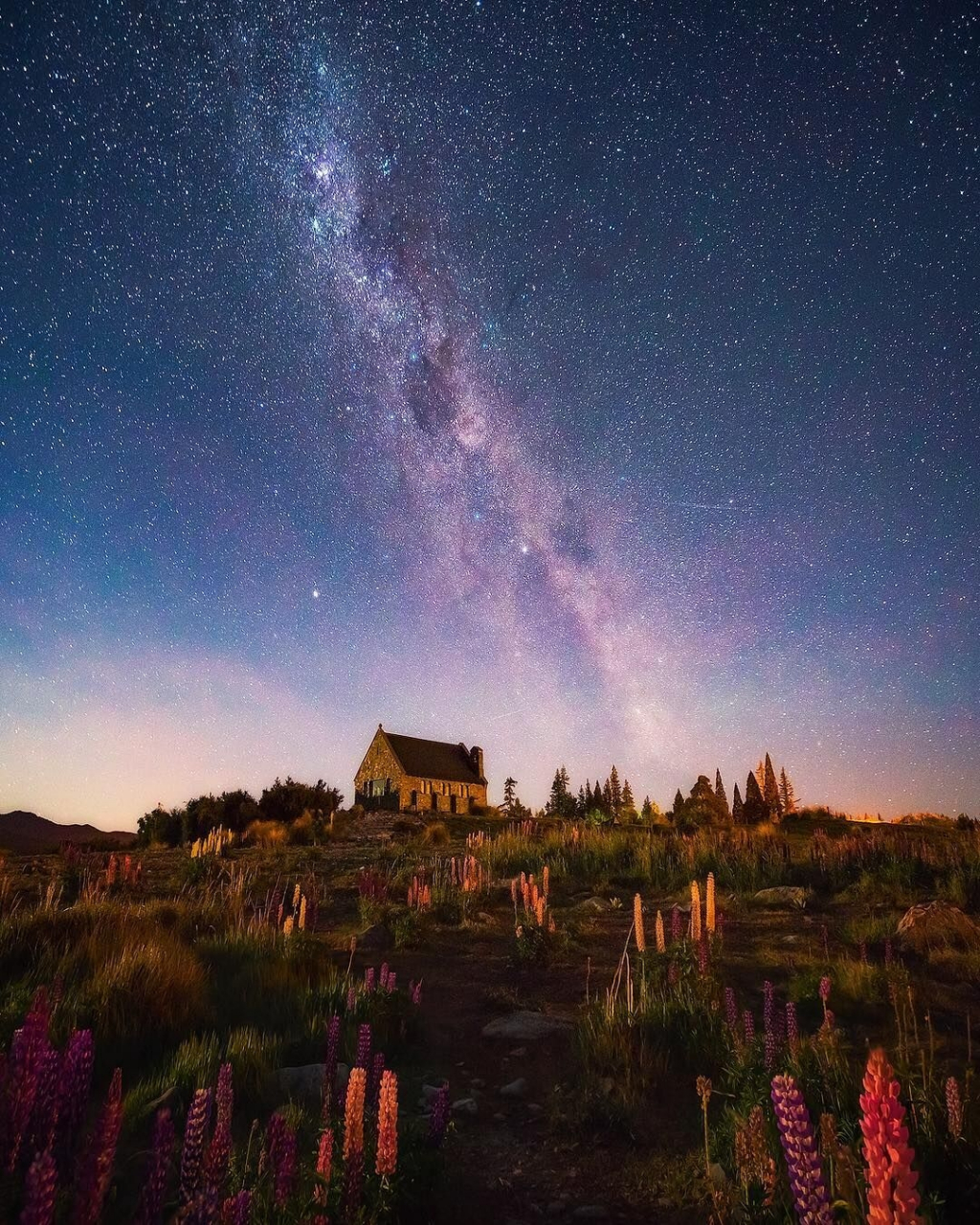 最美星空小镇图片