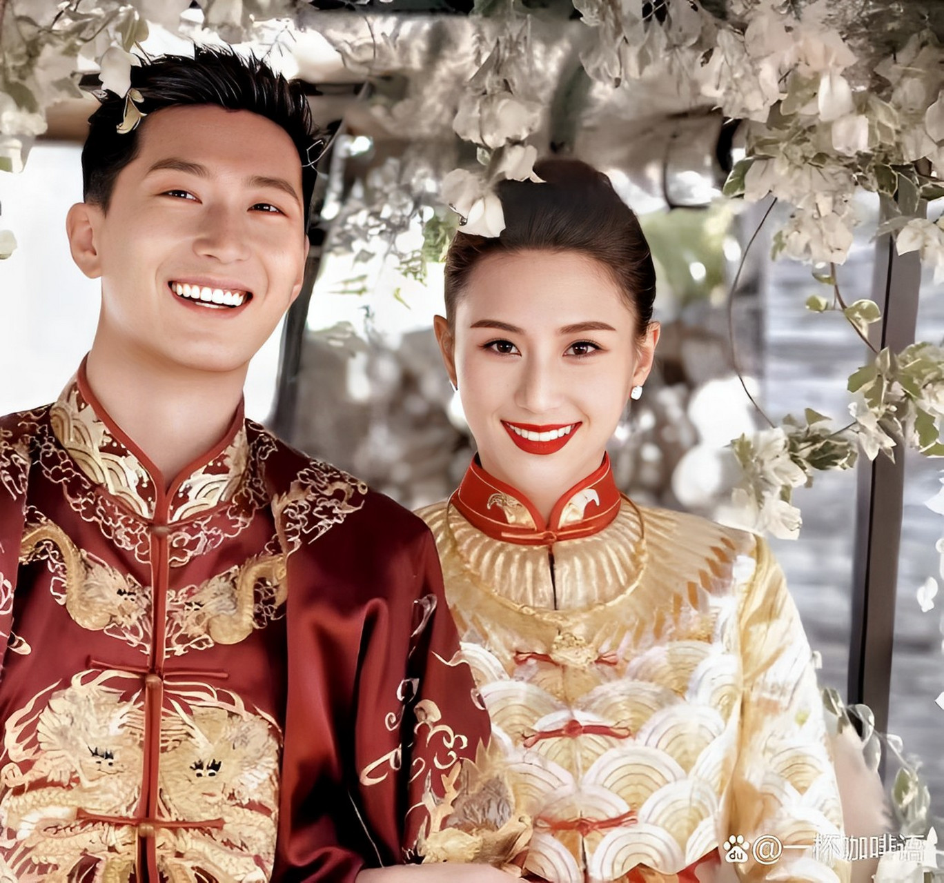 祝福,窦骁和何超莲,有情人终成眷属,永结同心山,生个孩子,一起变老!