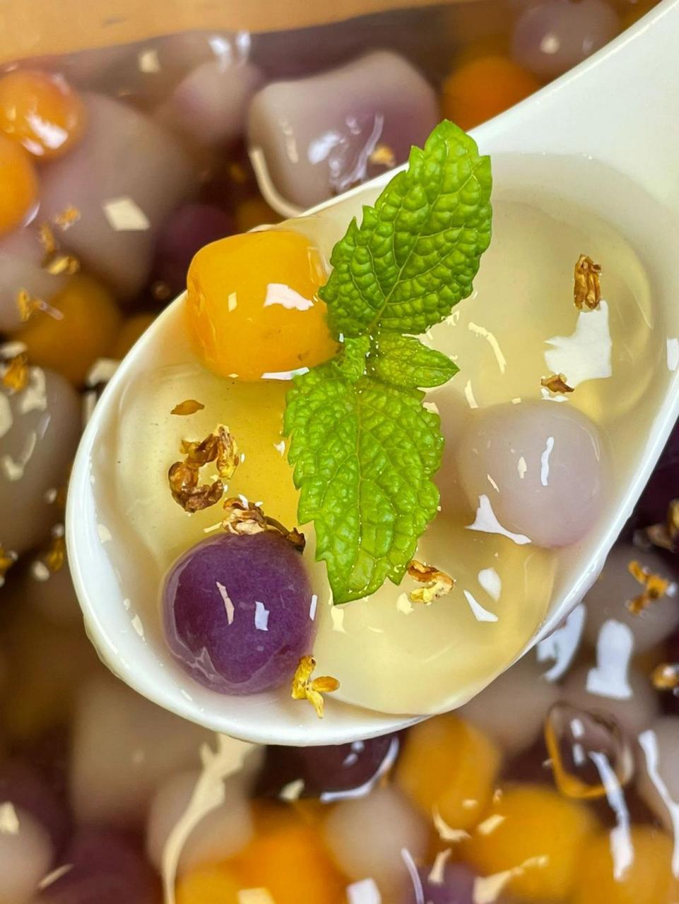 桂花芋圆冰粉,求求你们快去试试这个做法7515|||夏日炎炎,来一碗