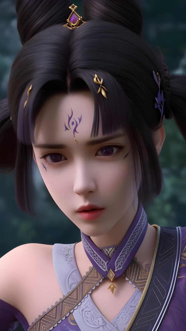 国漫女神|《暗河传》苏红息与苏紫衣ai高清精修手机壁纸:暗河苏家姐妹