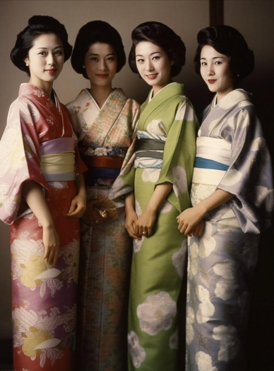 与同时期的中国女性相比,确实有很大的不同! 日本女性以温柔着称.