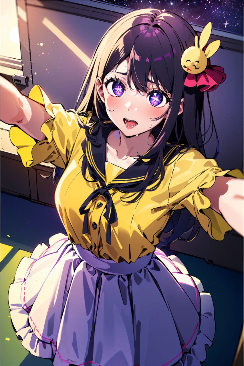 这姿势有些危险呐[滑稽] #我推的孩子# #星野爱