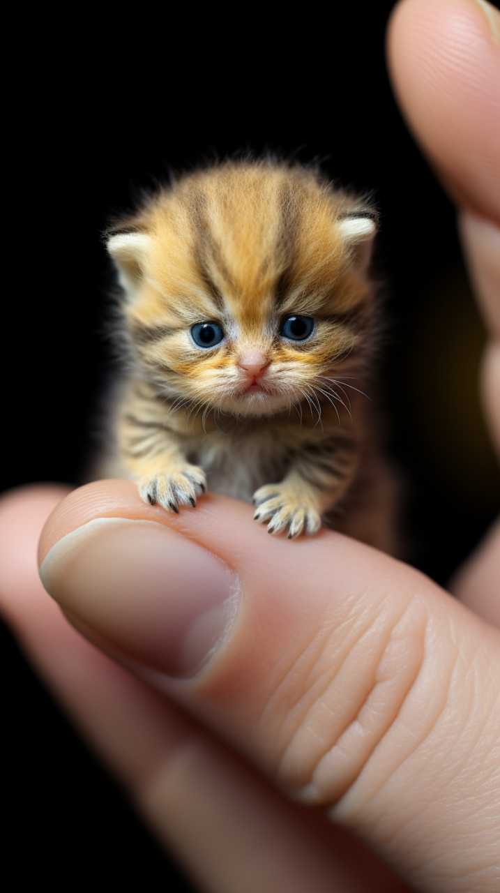 这么小的猫咪见过没,治愈系的指尖萌宠 #治愈系幼崽成长记# #治愈系小